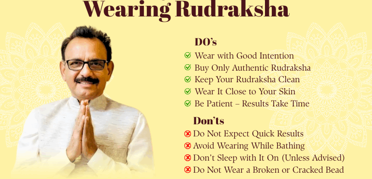 Do’s & Don’ts of Wearing Rudraksha – Expert Advice by Top Indian Astrologer Online